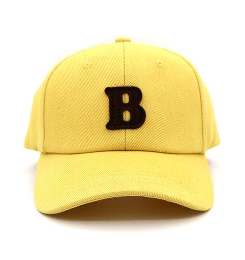 Yellow Cotton Patch Letter B Baseball Cap