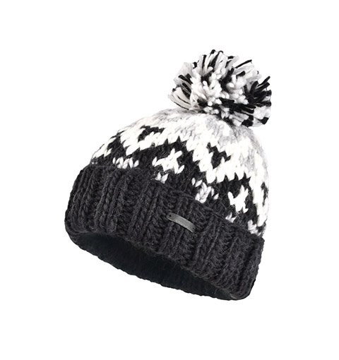 Artificial fur ball winter hat Korean style Snowboard wool Knit Hat with Faux Fur Pom Pom Winter Hat